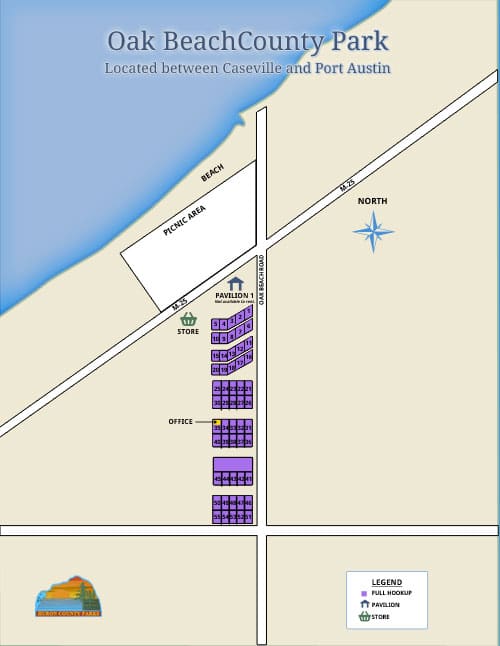 oak beach park map