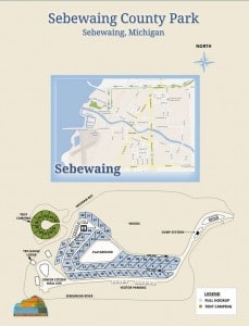 sebewaing map